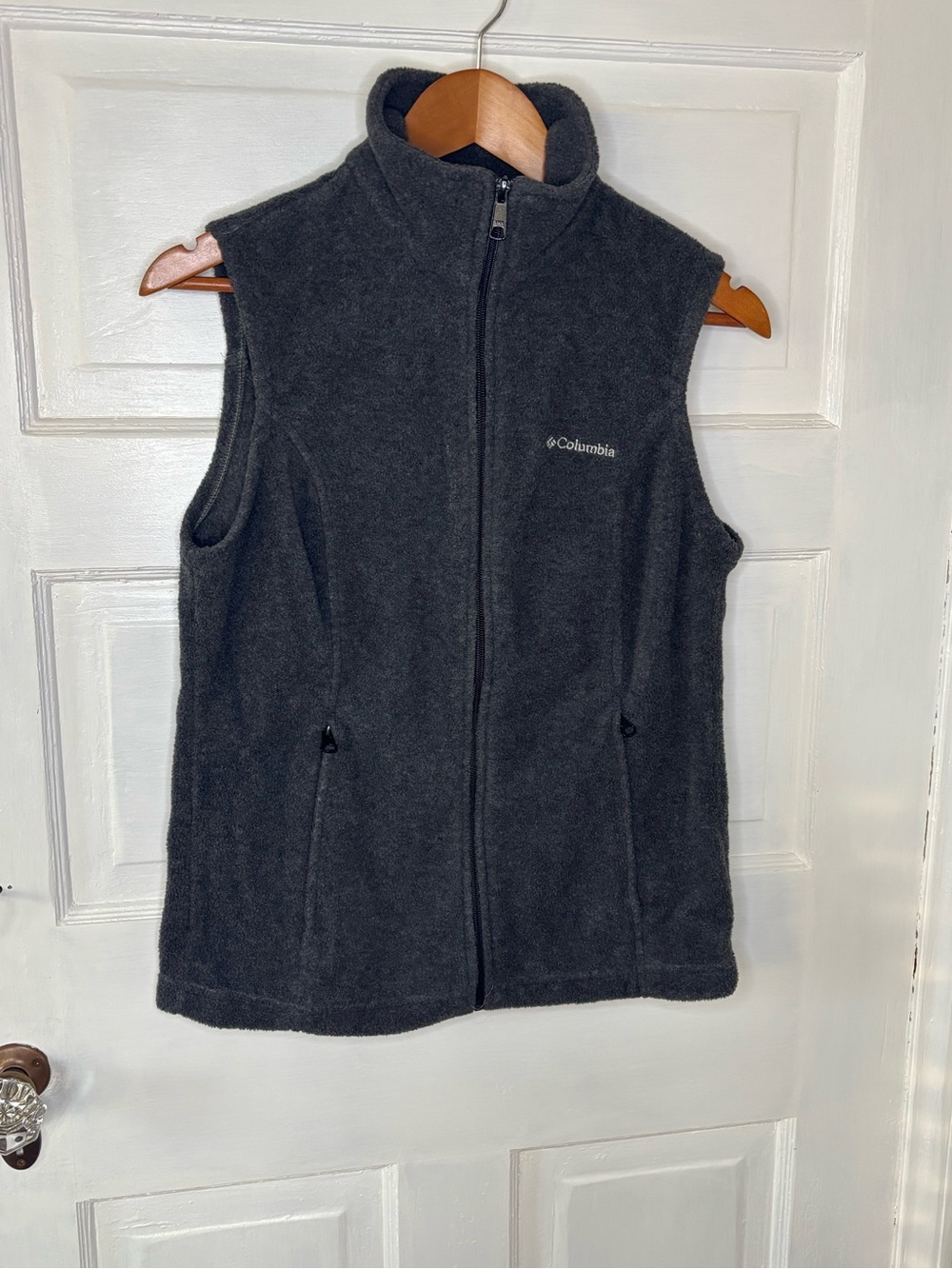 Columbia Charcoal Gray Fleece Vest - Women's